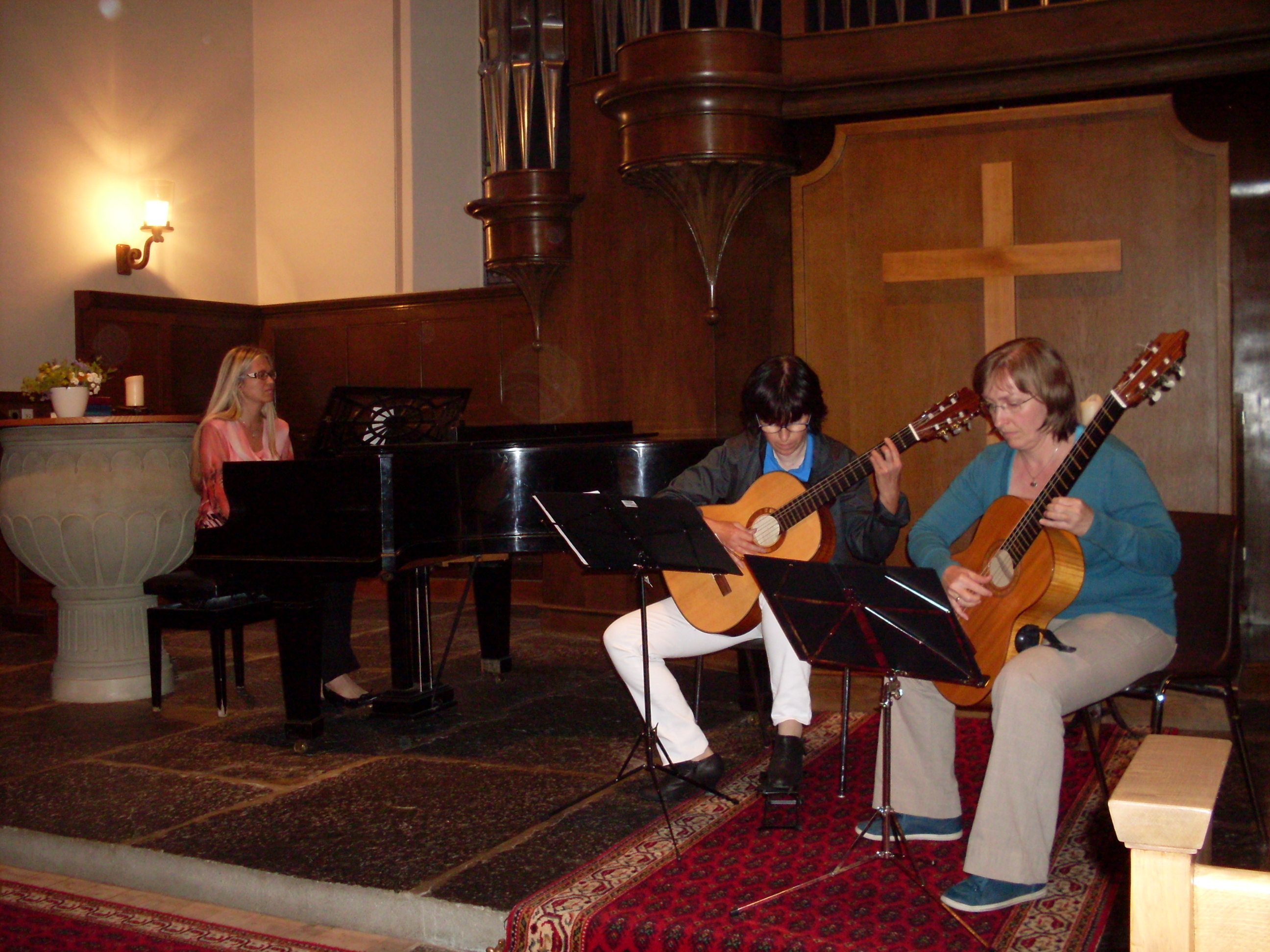 Recitál Švýcarsko kostel Lauterbrunnen